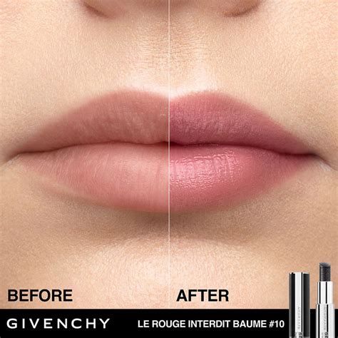 givenchy rouge à lèvres|Givenchy le rouge interdit baume.